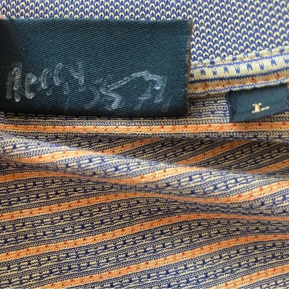 Bobby Jones Striped Mens GOLF Polo Shirt Large - Picture 4 of 9